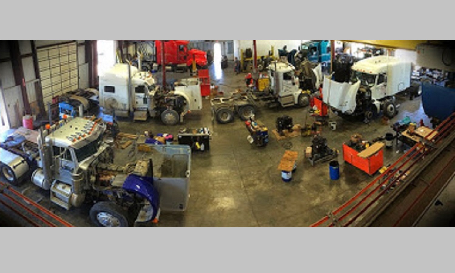 Picture of the inside of our repair shop